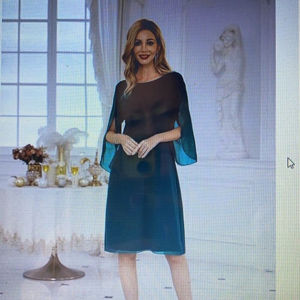 GRACE KARIN NWT Chiffon flutter sleeve party dress - Picture 7 of 8